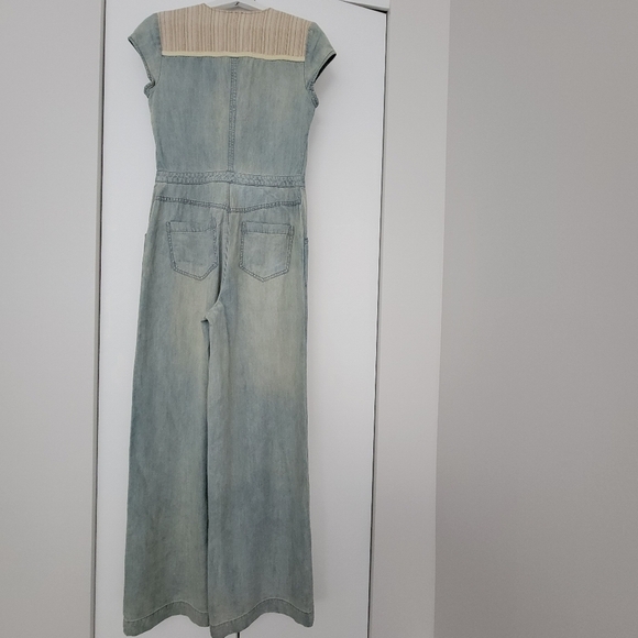 Free People On the Road Chambray Jumpsuit - Picture 5 of 6